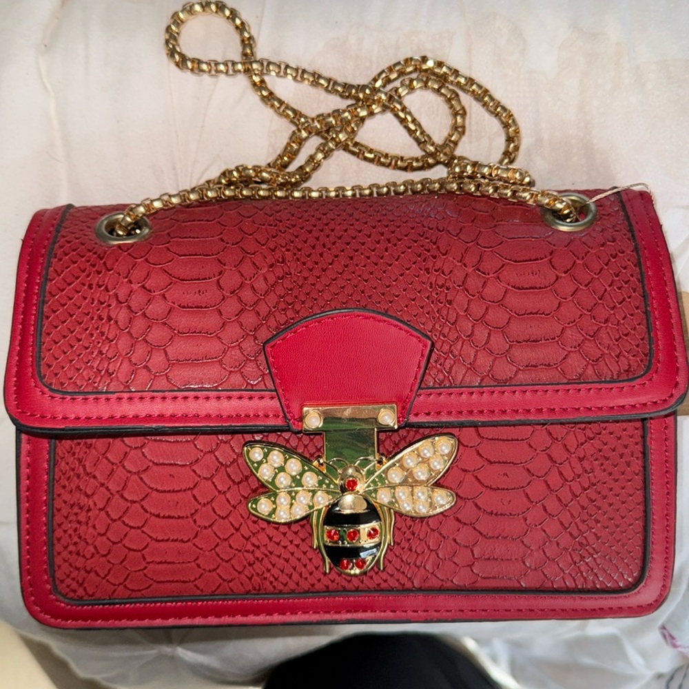 Bee Red Purse